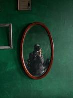 Laatste week voor deze antieke ovale spiegel 75x45 cm, Huis en Inrichting, Woonaccessoires | Spiegels, Minder dan 100 cm, Minder dan 50 cm