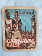 1978 Safir Carnaval Aalst bierviltje - Oilsjt, Verzamelen, Ophalen of Verzenden, Gebruikt