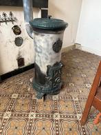 Antieke Godin gietijzeren kolenkachel (A.Ms Godin, ca. 1900), Huis en Inrichting, Kachels, Ophalen, Hout, Kolenkachel