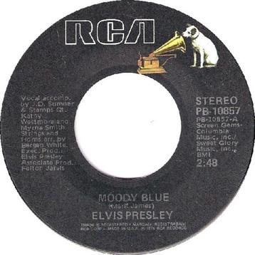 7"  Elvis Presley ‎– Moody Blue (US press)