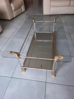 glazen salontafel te koop, Huis en Inrichting, Tafels | Salontafels, Ophalen, Gebruikt, 100 tot 150 cm, 50 tot 100 cm