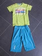 blauw-groen zomerpyjama met keverbusjes, Kinderen en Baby's, Kinderkleding | Maat 134, Ophalen of Verzenden, Zo goed als nieuw