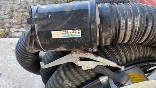 industriële afzuiginstallatie met motor, haspel en flexslang, Doe-het-zelf en Bouw, Ventilatie en Afzuiging, Gebruikt, Afzuiger