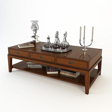SALONTAFEL Eichholtz Military ENGLISH OAK 140x70x48 Flamant beschikbaar voor biedingen