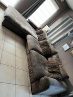 Stoffen hoeksalon, Huis en Inrichting, Zetels | Zetels, Ophalen, Gebruikt, 125 tot 150 cm, Hoekbank