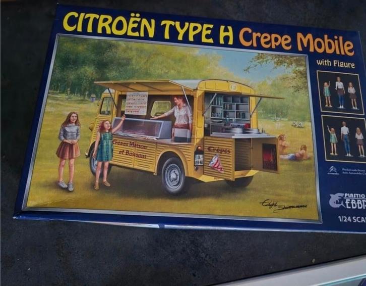 EBBRO 25013 Citroen H Crepe Mobile with Figures, Hobby en Vrije tijd, Modelbouw | Auto's en Voertuigen, Nieuw, Overige typen, Groter dan 1:32