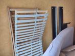 Lit 2 personnes, Huis en Inrichting, Slaapkamer | Bedden, Ophalen, Gebruikt, Bruin, Tweepersoons