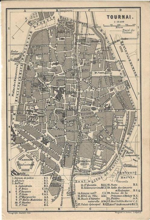 1901 - Tournai, Antiquités & Art, Art | Eaux-fortes & Gravures, Enlèvement ou Envoi