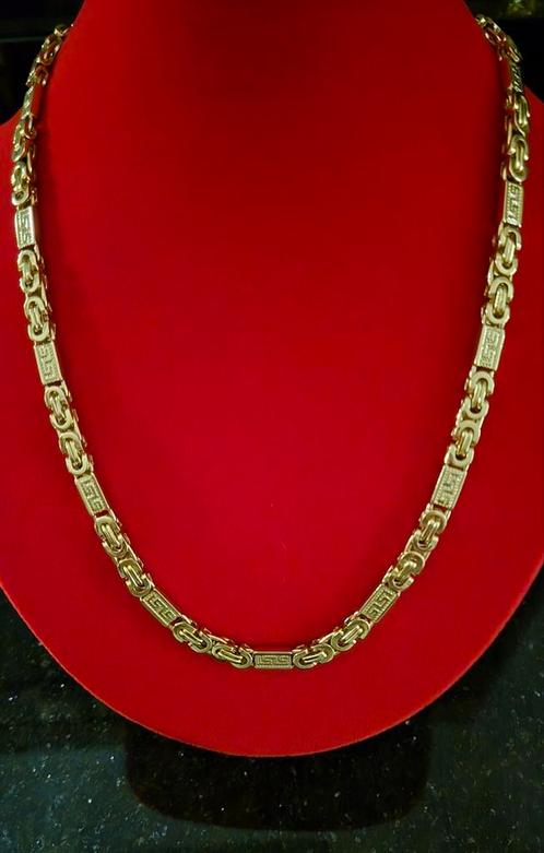 14 karaats ketting verguld goud Nieuw!, Handtassen en Accessoires, Kettingen, Nieuw, Goud, Goud, Ophalen of Verzenden