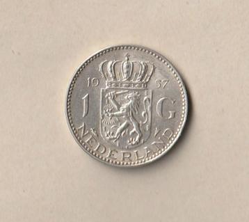 Pays-Bas : 1957 :1 pièce (utilisée) de 1 gulden