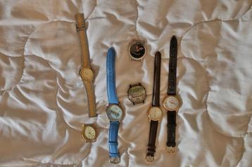 Lot de 7 montres vintage – différentes marques et styles beschikbaar voor biedingen