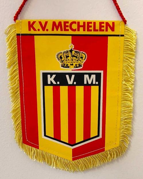 KV Mechelen 1980s unieke vintage voetbal vaandel, Verzamelen, Sportartikelen en Voetbal, Zo goed als nieuw, Vaantje of Sjaal, Ophalen of Verzenden