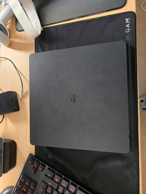 Ps4 slim 512gb, Games en Spelcomputers, Spelcomputers | Sony PlayStation 4, Zo goed als nieuw, Slim, 500 GB, Met 2 controllers