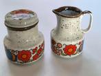 Retro melk- en suikerpot, Ophalen of Verzenden