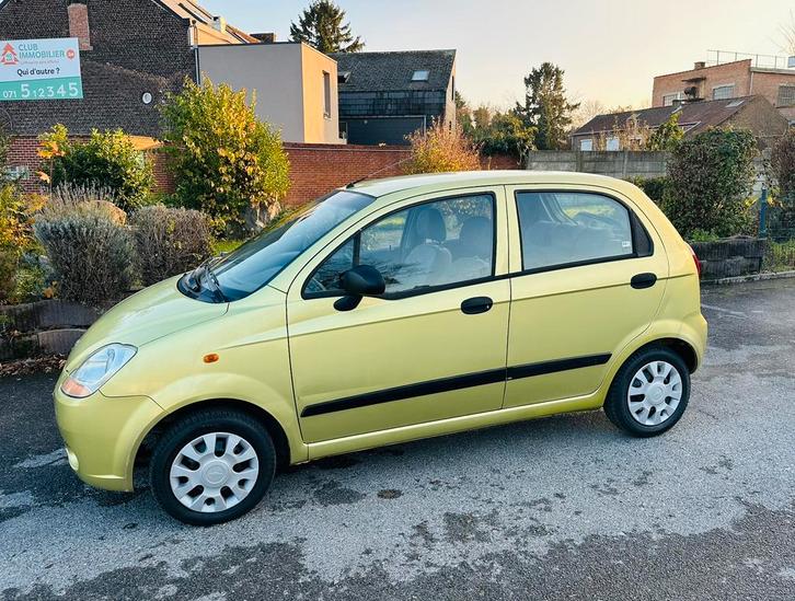 Klaar voor registratie bij Carpasse virgin technical control, Auto's, Chevrolet, Particulier, Matiz, ABS, Benzine, Wit, Ophalen