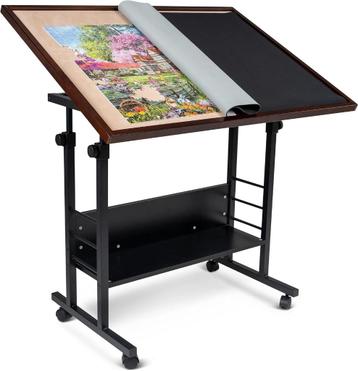 Puzzeltafel / tekentafel op wielen, verstelbaar beschikbaar voor biedingen