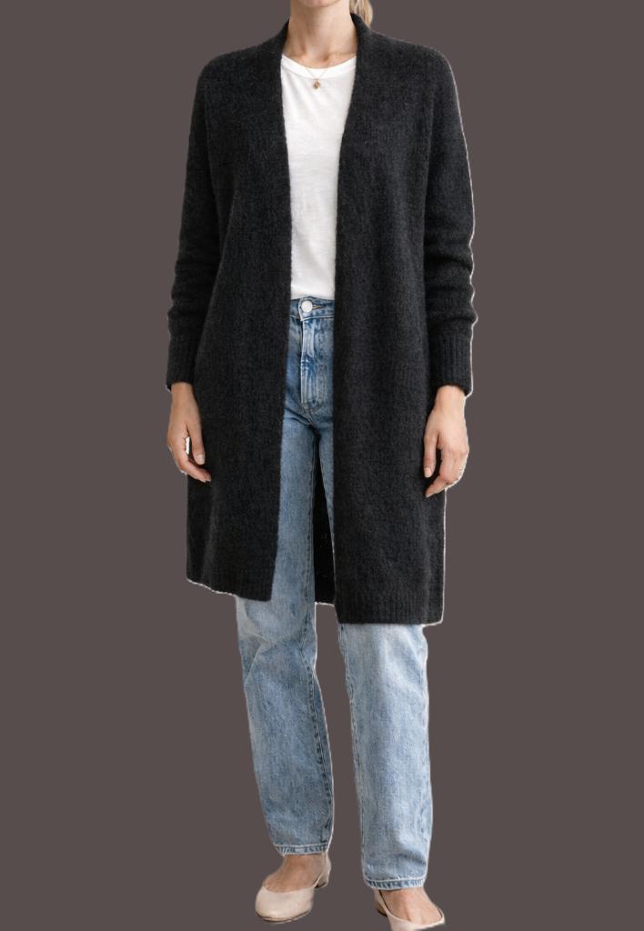 ATMOS Fashion  mohairblend vest maat L, Kleding | Dames, Truien en Vesten, Zo goed als nieuw, Maat 42/44 (L), Zwart, Ophalen of Verzenden