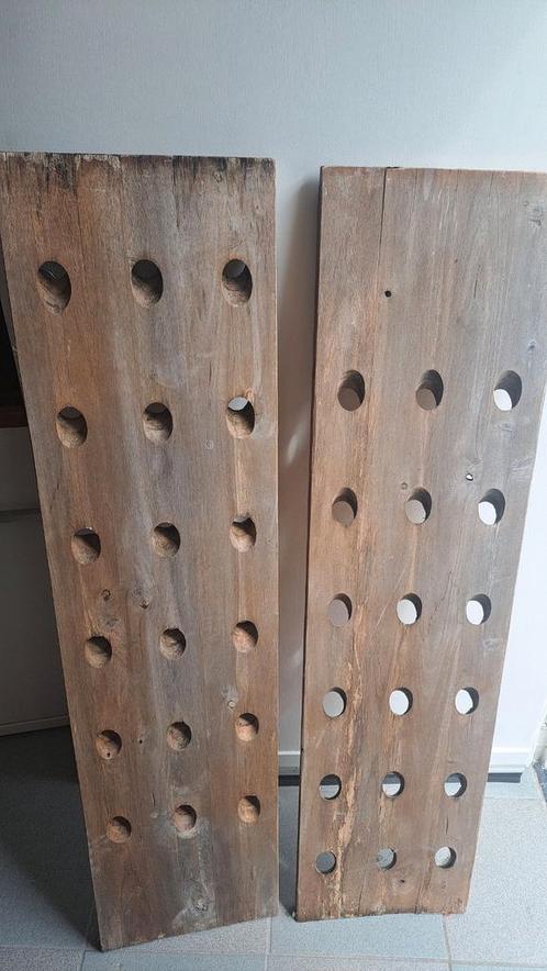 Houten Wijnrek 3060 cm binnen/buiten, Huis en Inrichting, Woonaccessoires | Wijnrekken, Gebruikt, Ophalen