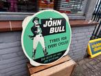 John Bull banden oud reclamebord, Verzamelen, Merken en Reclamevoorwerpen, Ophalen of Verzenden, Gebruikt, Reclamebord