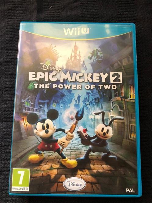 Nintendo Wii U Disney Epic Mickey 2 The power of two (1), Games en Spelcomputers, Games | Nintendo Wii U, Zo goed als nieuw, Avontuur en Actie