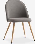 Grijze eetkamerstoelen set van 4, Ophalen of Verzenden, Grijs