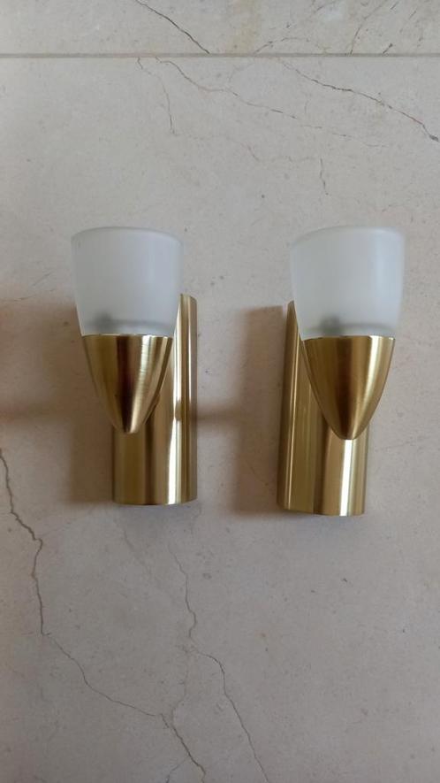 muurlichtpunt koper kleur, Huis en Inrichting, Lampen | Spots, Zo goed als nieuw, Glas, Ophalen of Verzenden