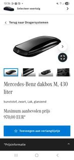 Nieuwe Mercedes dakkoffer M 430L en dragers, Auto diversen, Dakkoffers, Ophalen
