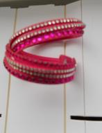 Bracelet cuir couleur rose, Ophalen, Nieuw, Roze, Leer