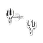 Boucles d'oreilles cactus en argent sterling 925, Argent, Puces ou Clous, Enlèvement ou Envoi, Argent