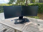 2 x HP 22- inch LCD monitor met stevige voet, Computers en Software, Monitoren, Ophalen, Zo goed als nieuw