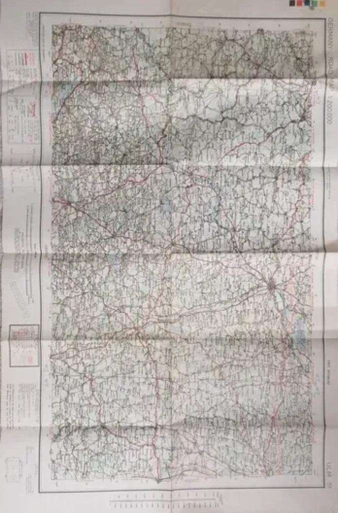 WW2 ULM Amerikaanse militaire topografische kaart, Verzamelen, Militaria | Tweede Wereldoorlog, Verzenden