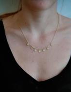 Fijne goudkleurige ketting met pailletjes, Enlèvement ou Envoi, Neuf