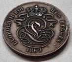 2 Cent 1869 Leopold II / Kwaliteit / Zeldzaam, Ophalen of Verzenden, Overig, Losse munt