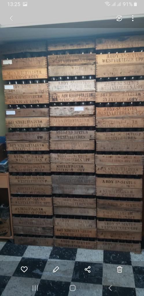 Oudere lege kistjes leeggoed Westvleteren / Sixtus, Verzamelen, Biermerken, Gebruikt, Flesje(s), Ophalen