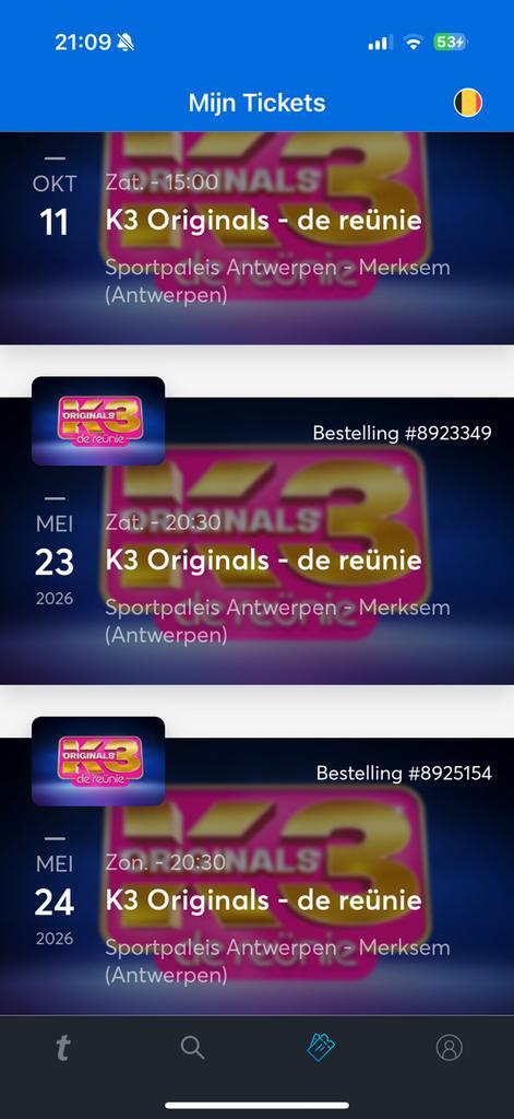 K3 Originals - de reünie -goedkope prijs-, Tickets en Kaartjes, Evenementen en Festivals