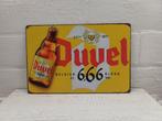 Panneau publicitaire en métal Duvel 666 Mancave, Collections, Marques de bière, Envoi, Duvel