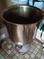 Koperen bloem pot 34 diameter hoog 28, Ophalen, Zo goed als nieuw