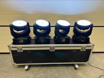 4x Moving Head Zoom & Wash (36x18W RGBWA+UV) DMX beschikbaar voor biedingen