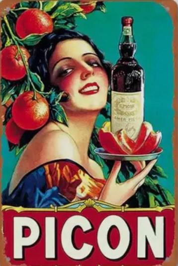 Reclamebord vintage Picon - mancave poolhouse nieuw beschikbaar voor biedingen