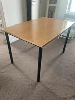 Stevige Houten keukentafel/bureautafel/livingtafel, Ophalen, Zo goed als nieuw, Bureau