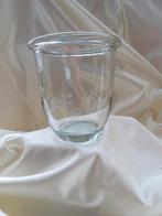 Vaas of bloempot in dik helder glas., Ophalen of Verzenden, Zo goed als nieuw, Glas
