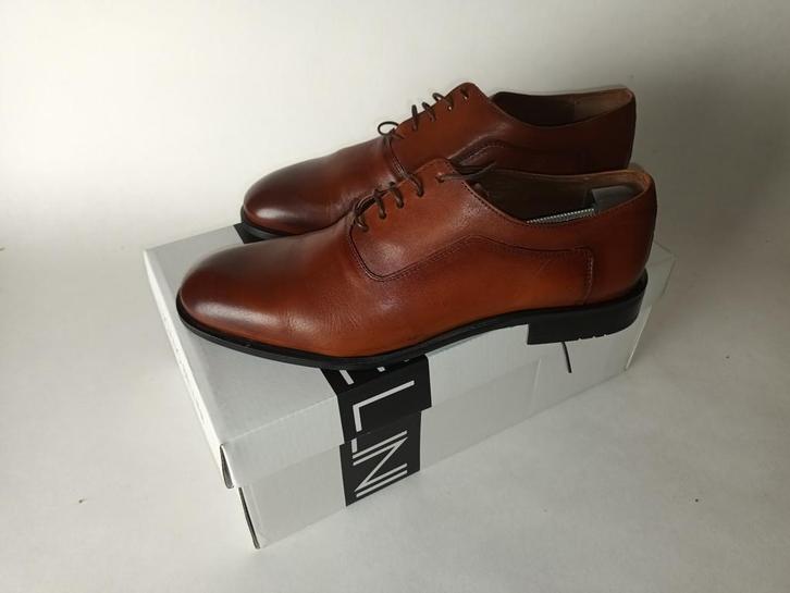 Paar lederen schoenen - nieuw! / alles aan - 50%, Kleding | Heren, Schoenen, Nieuw, Veterschoenen, Bruin, Ophalen of Verzenden