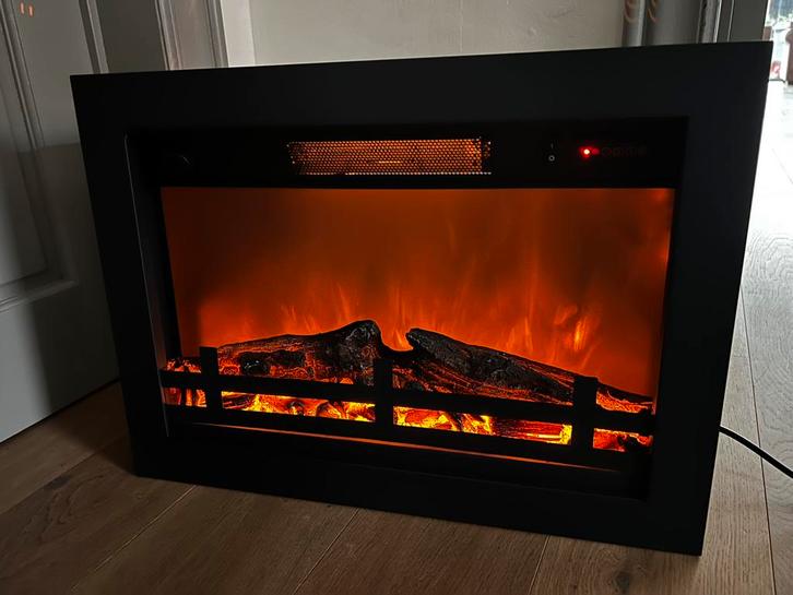 Electrische inbouwhaard wegens verhuis, Huis en Inrichting, Haarden, Zo goed als nieuw, Ophalen