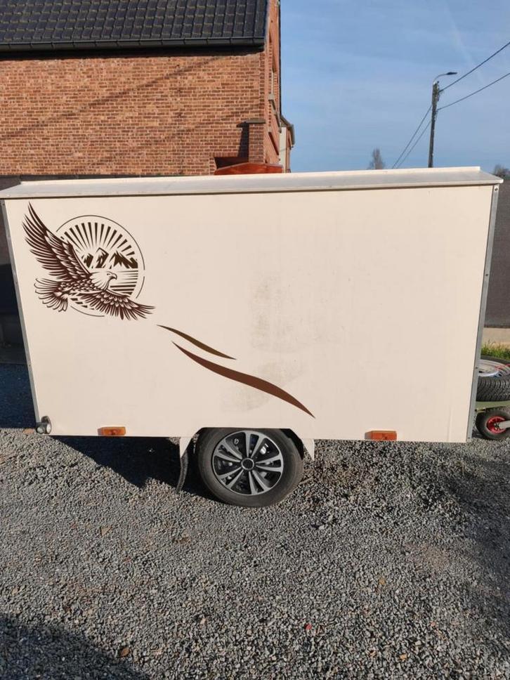 Aanhangwagen gesloten 750kg, Autos : Divers, Remorques, Enlèvement