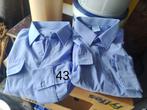 Heren hemden, Ophalen, Zo goed als nieuw, Blauw, Halswijdte 43/44 (XL)