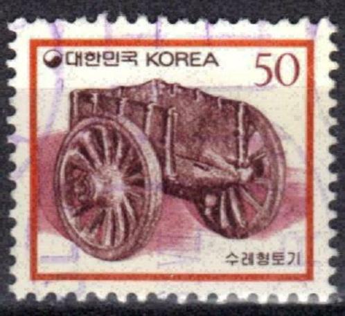 Zuid-Korea 1990 - Yvert 1486 - Bronzen kar (ST), Timbres & Monnaies, Timbres | Asie, Affranchi, Envoi