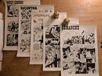 Kuifje 'operatie poster',5xposters van originele pagina, Enlèvement ou Envoi, Tintin