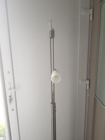 Staande lamp inox 180 cm