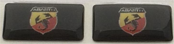 Fiat Abarth 3D doming sticker set, Auto diversen, Autostickers, Verzenden
