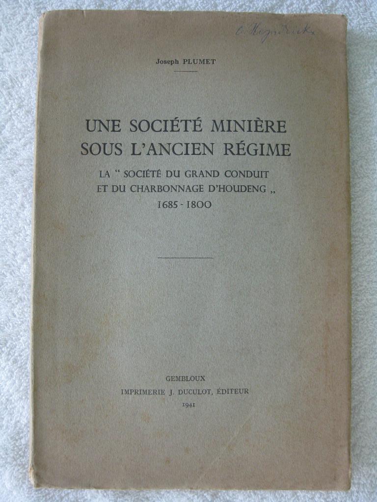 Charbonnages mines Houdeng Goegnies Bois-du-Luc Plumet 1941, Boeken, Geschiedenis | Nationaal, Gelezen, Ophalen of Verzenden